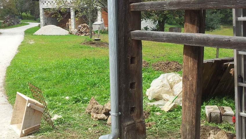 Popravilo kozolca - Virštanj